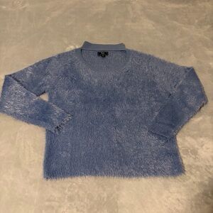 G by Giuliana Soft Blue Turtleneck Sweater